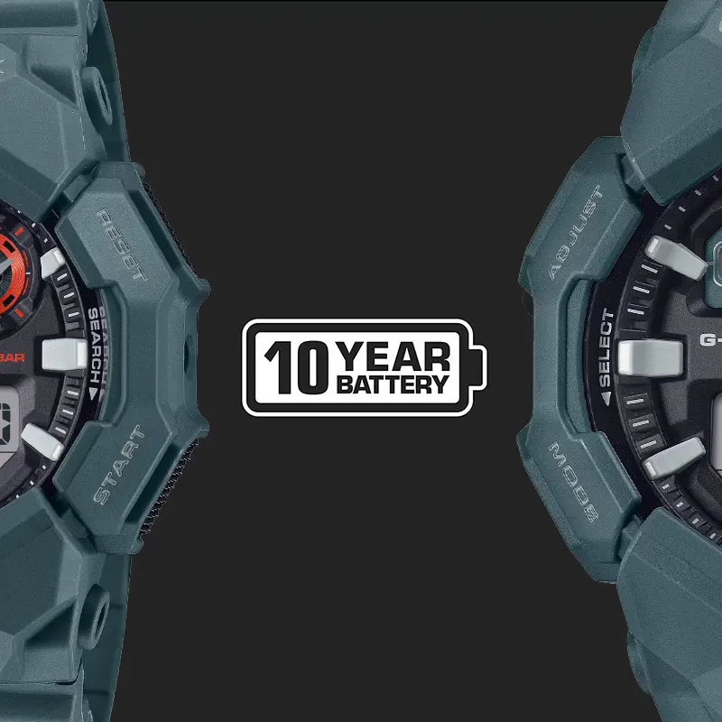 G-Shock Dual-time 10 Years Battery Dark Teal Men's Watch- GA-010-2A